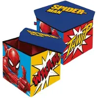 Spider-man Spiderman Stool/container 30x30x30 Cm Rouge