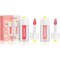 Amuse Dew Tint Mini Duo ensemble de brillants à lèvres hydratants teinte Warm Tone 2x1.5 g