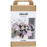 Creativ Company Set Hobbies Fleurs en fil chenille Couleurs pastel