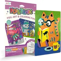 Ooly Kit de bricolage Art en papier aluminium Chats - plaisir créatif de la peinture, 36 pièces