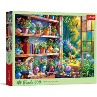 Trefl Puzzle en verre Arno dans l'orangerie 500 poupées