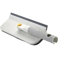 Joseph Joseph Cleantech 2-en-1 Speole de douche de nettoyage en verre avec coussin de microfibre lavable et poign e pliable salvatrice d'espace