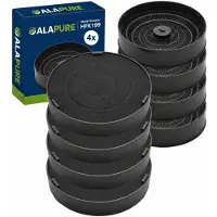 Alapure Filtre à charbon actif adapté pour Itho / Novy 6200055 / 508-900752 / 0051H0100