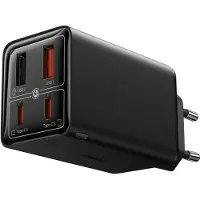 Baseus Gan6 Pro Fast 2c+2u 65w Usb-c Wall Charger Argenté