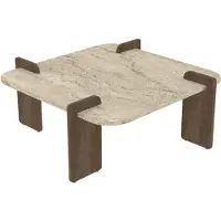 CALICOSY - Table basse carré et bords arrondis L90 cm ORIGIN