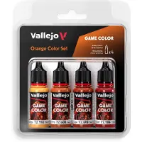Vallejo Game Color, set de couleurs orange 4x18ml (18 ml)