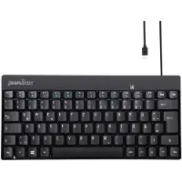 Perixx PERIBOARD-422 DE, Mini clavier USB-C filaire, noir