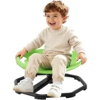 Vevor Chaise Rotative Sensorielle pour Enfant Autiste 2-6 Ans Arrondie Vert