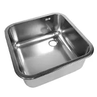 CombiSteel Évier en acier inoxydable avec siphon en PVC 335 x 235 x 180 mm