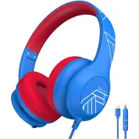 PowerLocus Écouteurs stéréo PLED BLEU/ROUGE