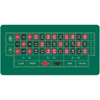 Relaxdays Tapis de roulette 60 x 120 cm, tapis de poker avec rouleau de rangement, sous-couche antidérapante en caoutchouc, jeux de casino, vert