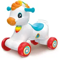 Clementoni 3 In 1 Tito The Little Horse Ride On Blanc Enfants