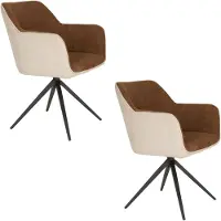 Housecraft living 2x , Chaises, Daley Armchair Beige/Brown