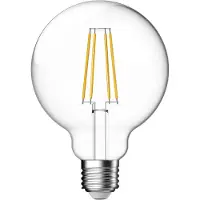 Nordlux Smart LED bulb - éclairage intelligent - Ø 9,5 x 13,7 cm - E27 - 4,7W - fonction de gradation et couleur de lumière réglable via l'app - transparent.
