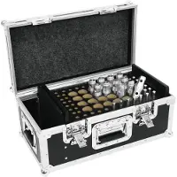 ROADINGER Adaptateur conique universel Case UKAC-50 (Accessoire), Coffre + housse audio, Argent, Noir