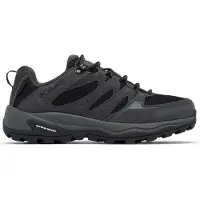 Columbia - Chaussures basses imperméables de randonnée journée - Redmond IV Low Waterproof Black Citron Haze en Cuir - Taille 38 - Noir