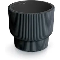 Prosperplast Pot De Fleurs 30 X 29 Cm - Pot De Fleurs 17l Avec Pot Intérieur De 10l - Pot De Fleurs En Plastique - Pour L'intérieur Et L'extérieur - Gris