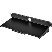 Renkforce RF-3429160 48,30cm (19") Tablette d'appareillage pour armoire réseau 1 UH Convient pour profondeur d'armoire : à partir de 300 mm Noir (RF-3429160)