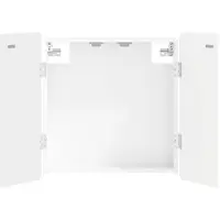 vidaXL Armoire pour cible de fléchettes ZWOLLE, blanche, 52,5 x 10,5 x 57,5 cm