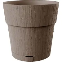 Lumarko Pot De Fleur Stefanplast Ethica 40 Cm Taupe Avec Réserve D'eau 2 L