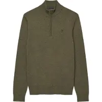 Superdry pour homme. M6110783A Pull avec demi-fermeture éclair en mélange de laine vert (XL), Casuel
