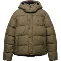 Superdry Homme Doudoune à Capuche à Carreaux Premium Brown Taille: Xxxl