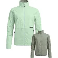Ortovox - Veste réversible, légère et compacte - Ortler Metawool 60 Rev Jacket W Green Acid en Laine - Taille S - Vert