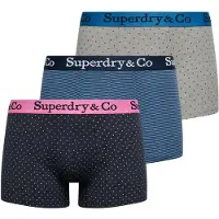 Superdry Homme Lot de 3 Boxers &amp; Co Coupe Classique Multiple Colours Taille: S