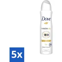 Dove - Déodorant - Invisible Dry - Protection invisible - 250 ml - Pack avantage - 5 pièces