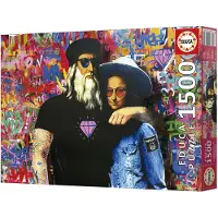 Educa Puzzle - - Leo et Lisa - 1500 pièces - 60 x 85 cm - Dessins animés et bandes dessinées