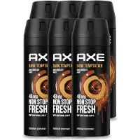 Axe 6 sprays déodorants Dark Temptation, 150 ml - Pack avantage - 6 pièces