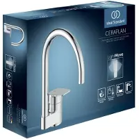 Ideal standard IDS Mitigeur Cuisine CERAPLAN avec bec haut chromé
