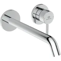 Ideal standard Robinetterie murale avec économiseur d'eau et protection thermique, finition chromée durable