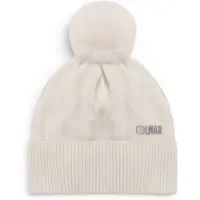Colmar pour femme. 48000001E-1JO Bonnet doublé en tissu polaire avec pompon blanc cassé (OSFA), Casuel, Laine