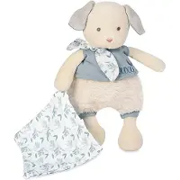 Doudou et Compagnie Peluche Botanic Chien avec doudou Bleu