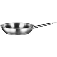 Inoxibar Poêle en acier inoxydable, gamme professionnelle - Revêtement antiadhésif - Ø 20 cm - Gris - Compatible avec toutes les sources de chaleur, y compris l'induction
