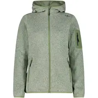 CMP Polaire à capuche épaisse en maille chinée femme Knit-Tech