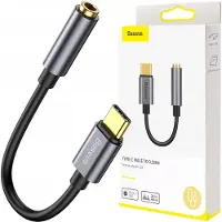 Baseus L54 câble pour téléphone portable Noir, Gris USB C 3,5mm