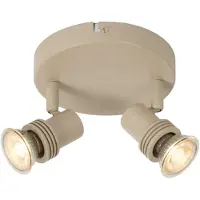 Lucide Kianti Spot de plafond 2 Lights | Taupe