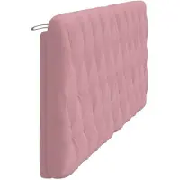 vidaXL Coussin de tête de lit rose 200 cm velours