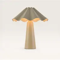 LUSENZ - Lampe de table Falisse E14 25W Blanc cassé IP20 Métal