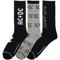 AC/DC Chaussettes de - 3er Pack Giftbox - EU 40-46 - pour Homme - multicolore - Taille EU 40-46