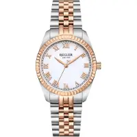 Régler Montre à affichage analogique 'Infinité Steel Silver/Rose Gold - Pearl' or rose