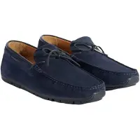 Desa Mocassin 'Herren-Schnürslipper aus Wildleder' bleu