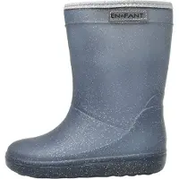 En fant Bottes en caoutchouc bleu foncé