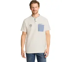 Tom Tailor T-Shirt bleu-gris / blanc
