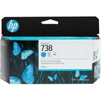 HP 738 (498N5A) - Cyan - Cartouche d'encre
