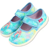 Beck Pantoufle 'Nixe' nude / turquoise / bleu clair / rose clair