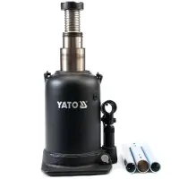 YATO Cric hydraulique à encoche, 2 étages, 10 tonnes, haute capacité
