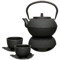 Berghoff Studio Line 9-delige gietijzeren theeset zwart